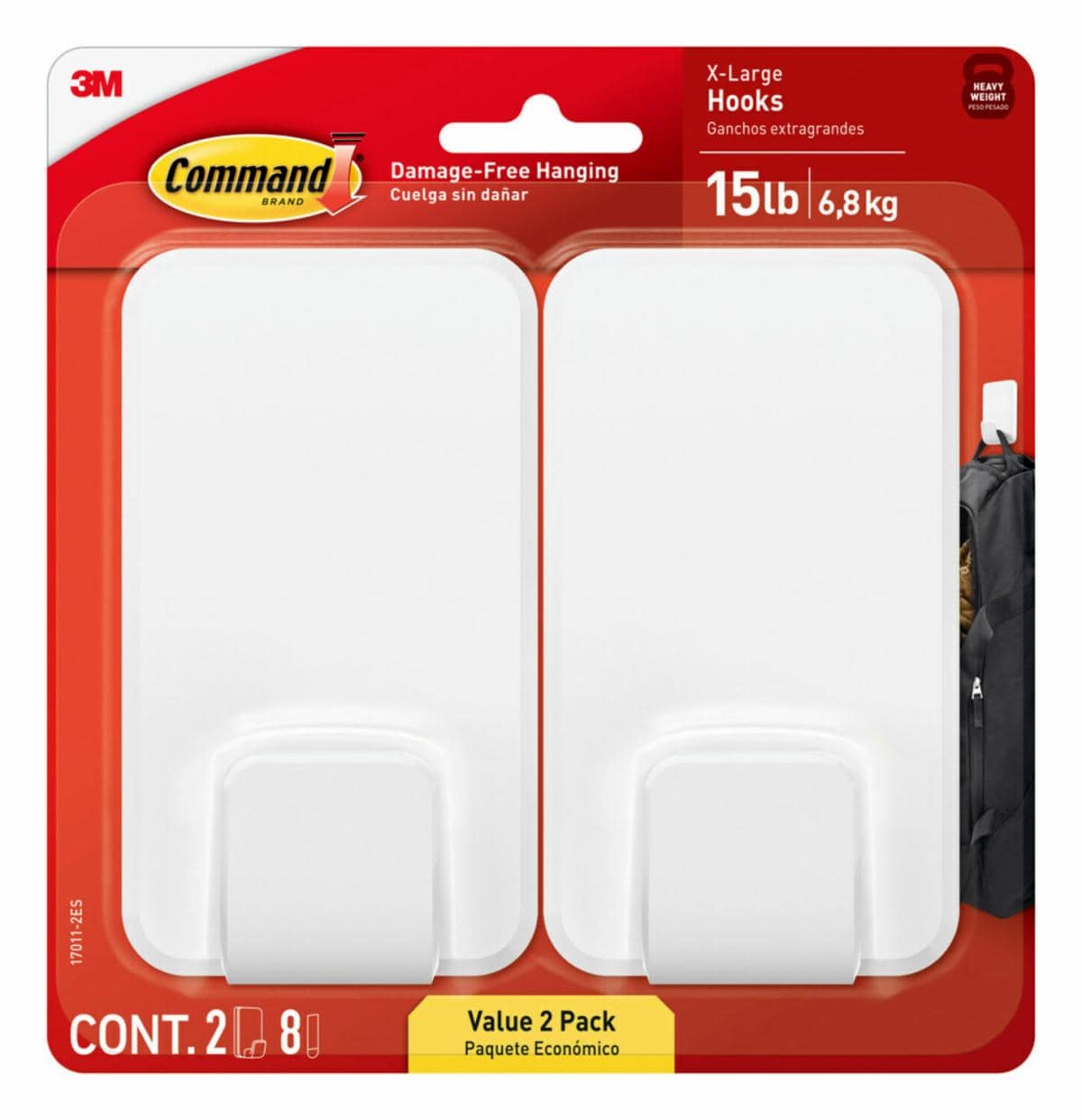 Command 15 lb X-Large Hooks 17011-2ES