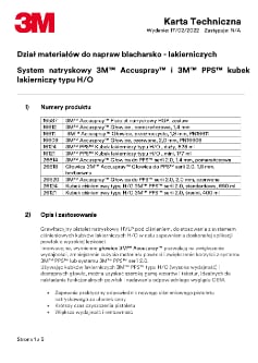 System natryskowy 3M™ Accuspray™ i 3M™ PPS™ kubek lakierniczy typu H/O