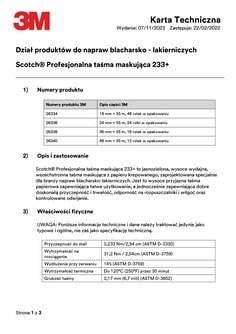Scotch® Profesjonalna taśma maskująca 233+
