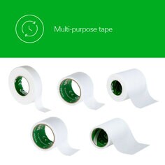 3M™ Transpore™ White Surgical Tape 1534-124, 1 in x 24 in (2,5cm x 