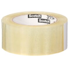 A roll of Scotch® Box Sealing Tape 311+, Clear, 48 mm x 50 m