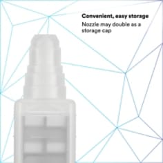 Convenient, easy storage Nozzle may double as storage cap