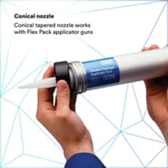 Conical nozzle Conical tapered nozzle works with Flex Pack applicator guns