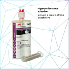 High-performance adhesive Delivers a secure, strong attachment