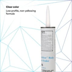 Clear color Low profile, non-yellowing formula