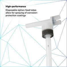 High Performance Disposable siphon-feed tubes allow for spraying of corrosion-protection coatings