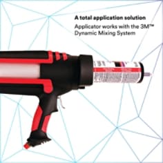A total aplication solution Applicator works with 3M Dynamic Mixing System