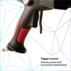 Trigger control Allows precise and convenient applications
