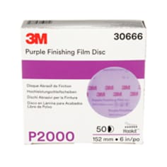 3M™ Hookit™ Purple Finishing Film Disc, 260L, 30666, P2000