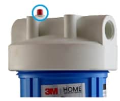 Inbuilt pressure relief button for fast and easy cartridge change