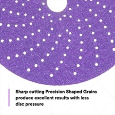 Sharp cutting Precision Shaped Grains produce excellent results with less disc pressure