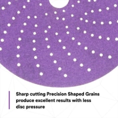 Sharp cutting Precision Shaped Grains produce excellent results with less disc pressure