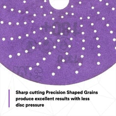 Sharp cutting Precision Shaped Grains produce excellent results with less disc pressure