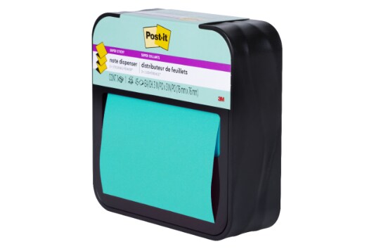 Post-it(R) Super Sticky Pop-up Notes & Dispenser WAVE-330-BK-SR