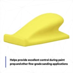 Helps provide excellent control during paint prep and other fine-grade sanding applications
