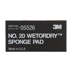 3M™ Wetordry™ Sponge Pad 20, 05526, 5 1/2 x 2-3/4 in x 3/8 in