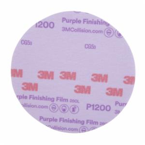 3M™ Hookit Purple Finishing Film Abrasive Disc 260L, 30668, 6 in, P1200, 50 discs per carton, 4 cartons per caseimage