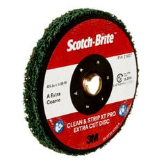 Disque « Clean and Strip » à action très abrasive XT Pro Scotch-Brite™, TN, grain A EXTRA GROSSIER, changement rapide, 114,3 mm x M18 x 2 (4 1/2 x 5/8 po – 11)
