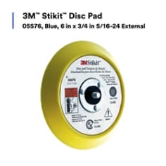 3M™ Stikit™ Disc Pad 05576, Blue, 6 in x 3/4 in 5/16-24 External