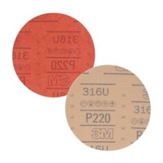 3M™ Hookit™ Red Abrasive Disc, 01221, 6 in, P220