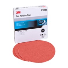3M™ Hookit™ Red Abrasive Disc, 01222, 6 in, P180