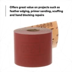 3M™ Red Abrasive Stikit™ Sheet Roll, 01682, P320, 2-3/4 in x 25 yd