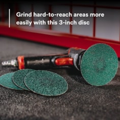 3M™ Green Corps™ Roloc™ Disc 36535, 60 grit, 3 in