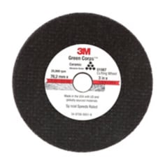 3M™ General Purpose Cut-Off Wheel 01987, 3 in x 0.04 in x 3/8 in