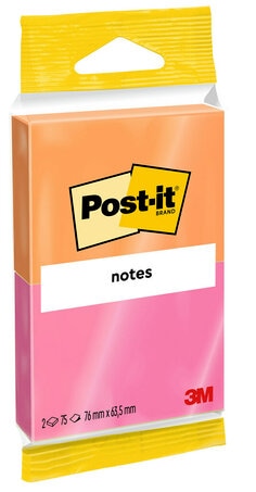 Notes Super Sticky Post-It® Grand Format, Collection Boost, Lignées, 101 mm  x 152 mm, 90 Feuilles/Bloc, 3 Blocs/Paquet