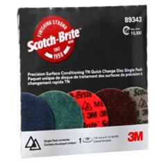 A Scotch-Brite™ Precision Surface Conditioning Disc, PN-DN, Coarse, TN Quick Change, 4-1/2 in, Trial Pack