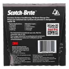 A Scotch-Brite™ Precision Surface Conditioning Disc, PN-DN, Medium, TN Quick Change, 4-1/2 in, Trial Pack
