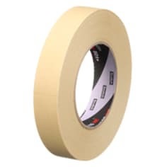 A roll of 3M™ Specialty High Temperature Masking Tape 501+, Tan, 24 mm x 55 m, 7.3 mil