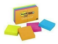 Post-it® Super Sticky Notes 622-8SSAU, 51 mm x 51 mm, 90 Sheets, 4 Pads/Bundle Pack, 12 Box-KR