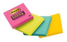 Post-it® Notes 656-20ASST, 51 mm x 76 mm, 100 Sheets, Cabinet Pack, 12/Case-KR