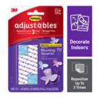 Command® Adjustables™ Mounting Squares Value Pack, 17812-112ES, 112 Squares