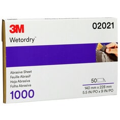 3M™ Wetordry™ Abrasive Sheet 401Q, 02021, 1000