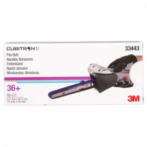 3M™ Cubitron II File Belt 786F, 33443, 36+, 12.7 mm x 457.2 mm (1/2 in x 18 in), 10 Belts/Carton, 5 Cartons/Caseimage