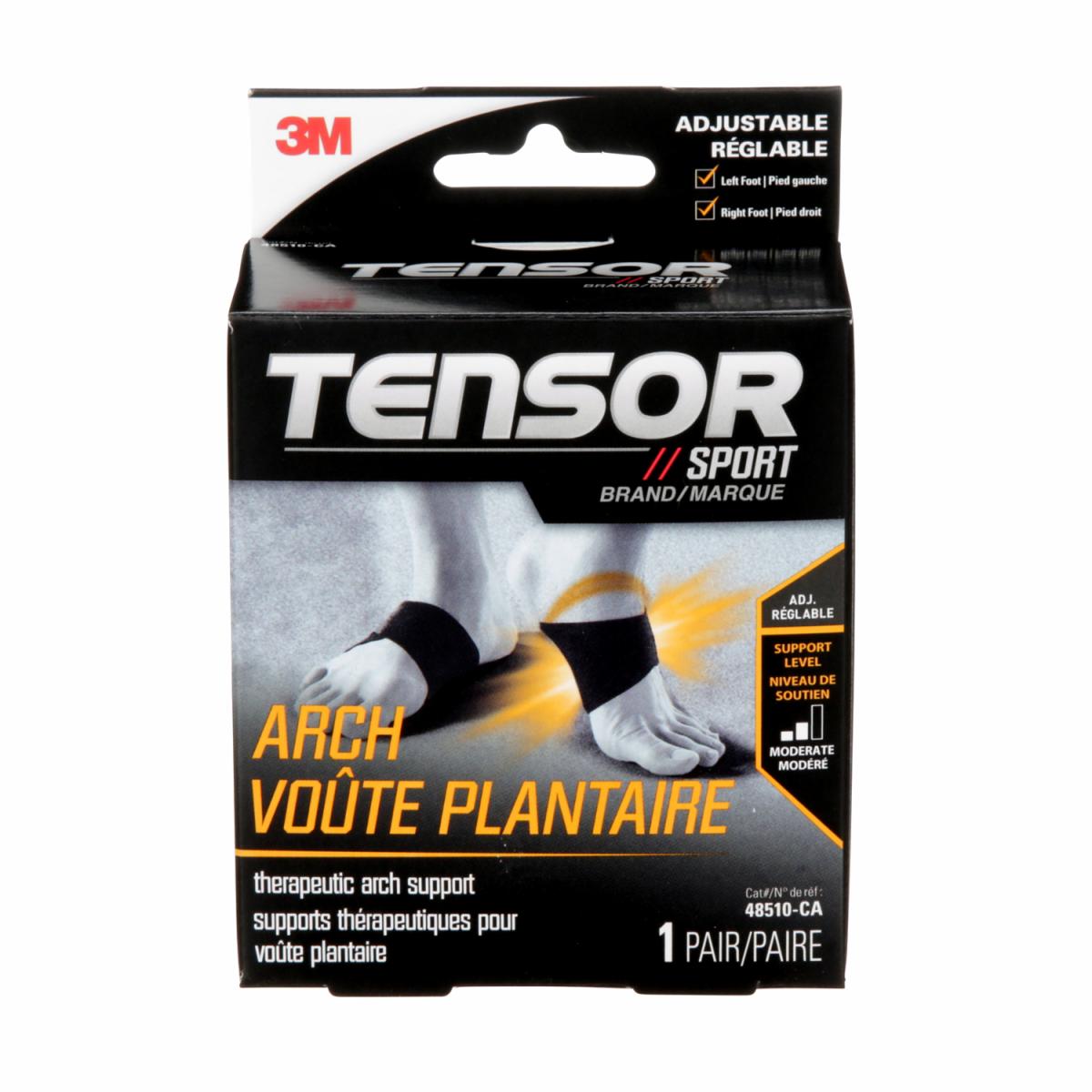 Tensor Sport™ Theraputic Arch Support, Adjustable, Black 3M Canada