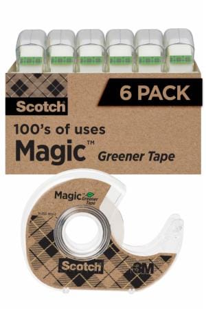 Scotch Magic Greener Tape 6123, 3/4 in x 600 in (19 mm x 15,2 m)image