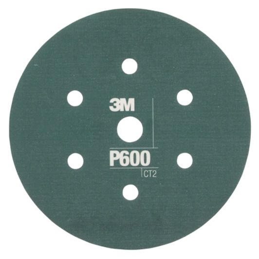 3M™ Hookit™ Flexible Abrasive Disc 270J, 34405, 6 in, Dust Free, P600, 25 disc per carton, 5 cartons per case