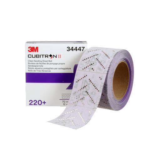 3M™ Cubitron™ II Hookit™ Clean Sanding Sheet Roll, 34447, 220+ grade
