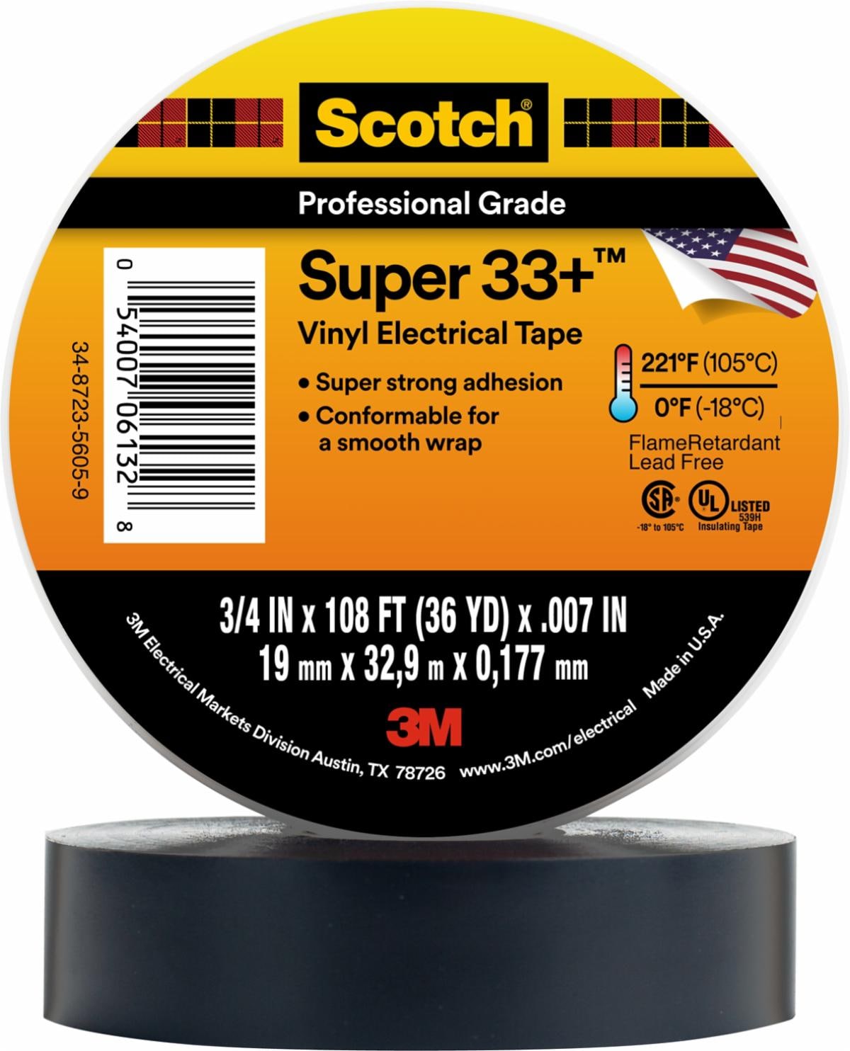 Scotch Super 33+ Vinyl Electrical Tape