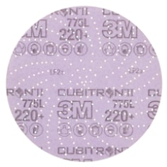 A 3M Xtract™ Cubitron™ II Film Disc 775L, 220+, Precision Shaped Ceramic Grain