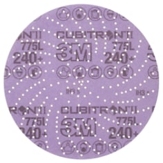 A 3M Xtract™ Cubitron™ II Film Disc 775L, 240+, Precision Shaped Ceramic Grain