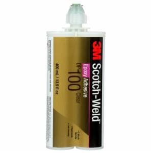 3M™ Scotch-Weld Epoxy Adhesive DP100, Clear, 400 mL Duo-Pak, 6 Pack/Caseimage