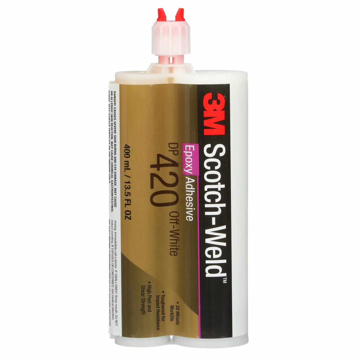 3M™ ScotchWeld™ Epoxy Adhesive, DP420, white, 14.07 fl. oz. (400 ml
