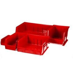 A set of 3M™ RepairStack™ Bins, red