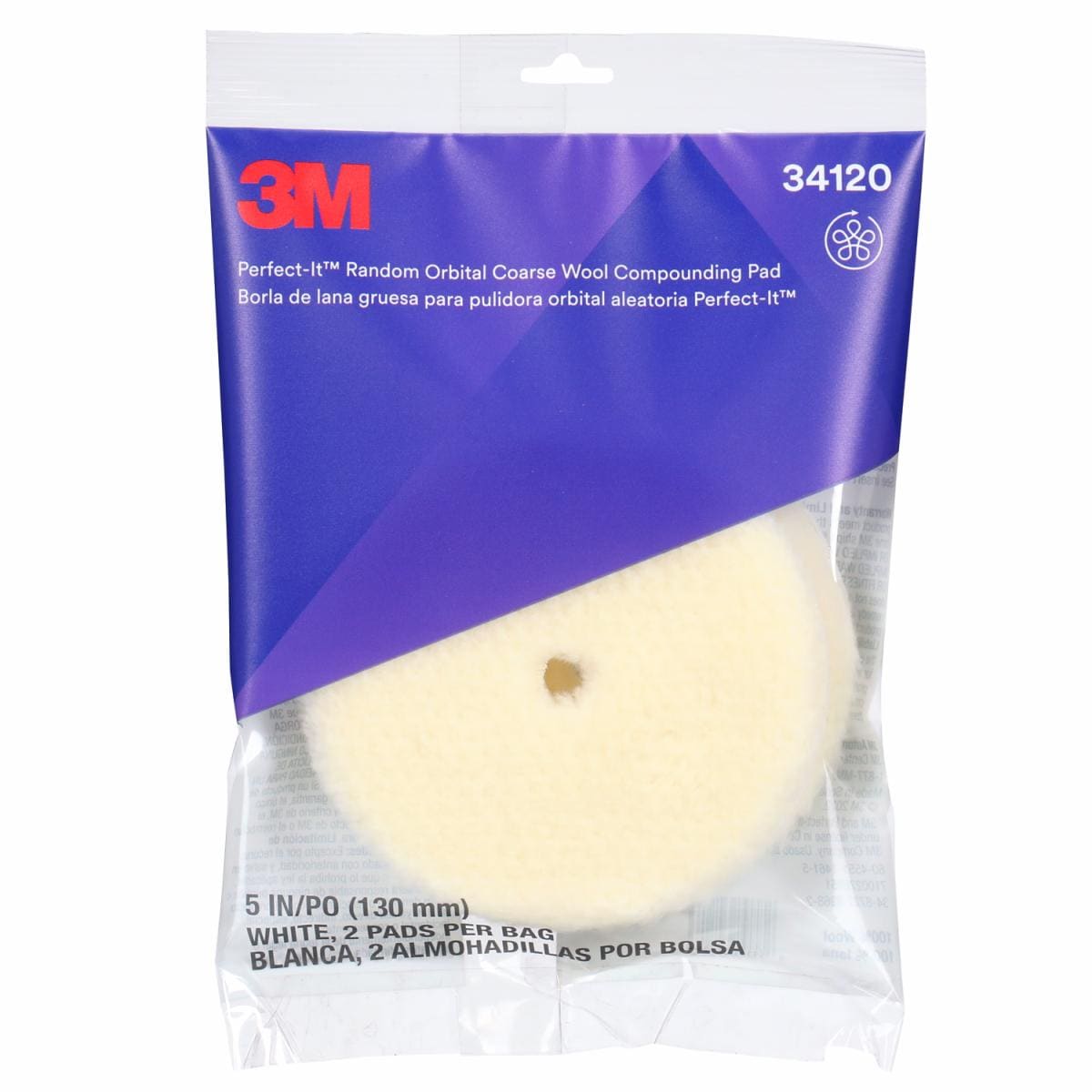 ™ Perfect-It Random Orbital Wool Compounding Pad 34120