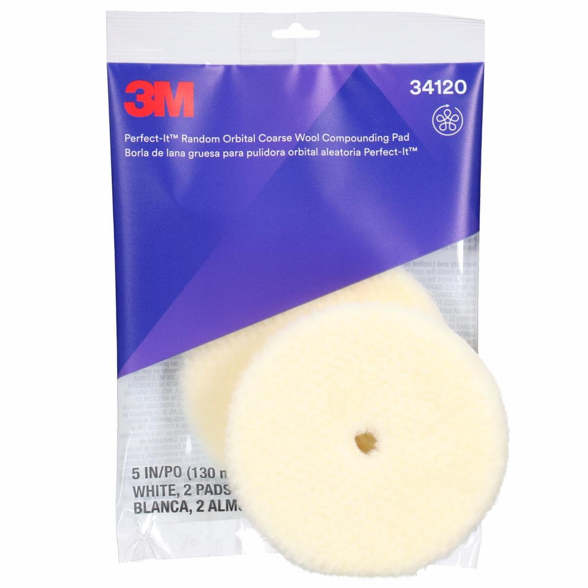 ™ Perfect-It Random Orbital Wool Compounding Pad 34120