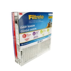 A 4 pack of 3M™ Filtrete® 4-SEASON,20 in x 20 in x 1 in